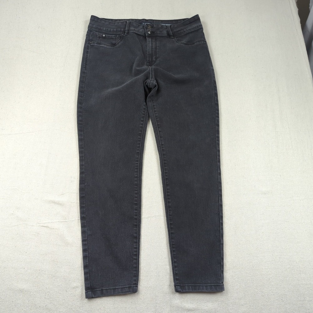 Curve Appeal Jeans Womens 14 32 Black Curve Creator High Rise Skinny Stretch